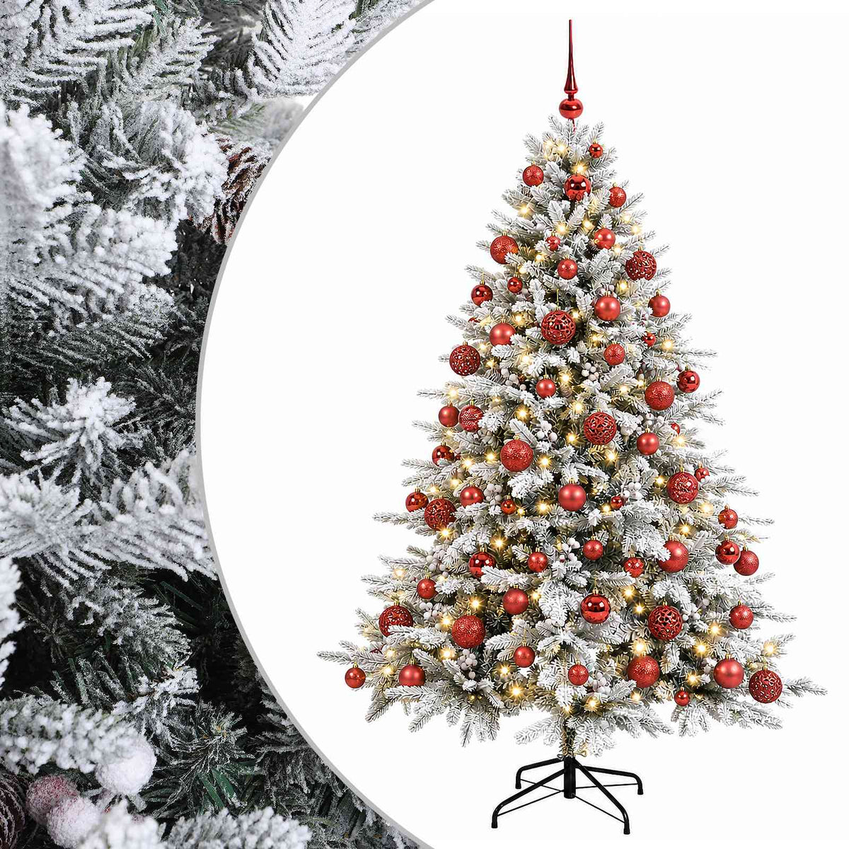 Dirbtinė kalėdinė eglutė su rutuliuku 240 cm 300 LED