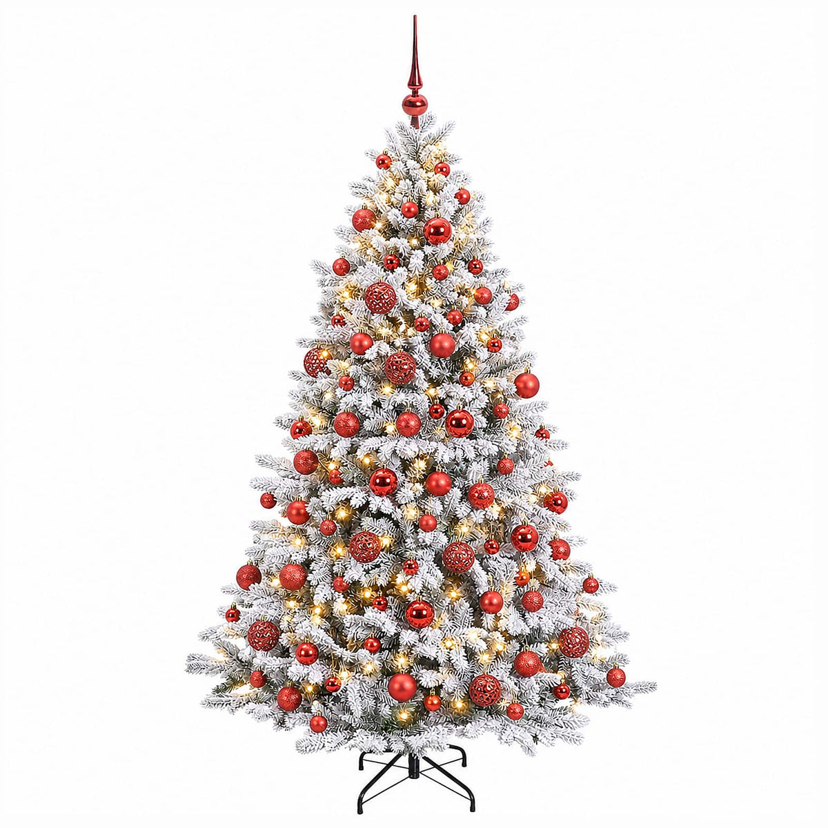 Dirbtinė Kalėdų eglutė su burbulais 180 cm 300 LED Šilta balta