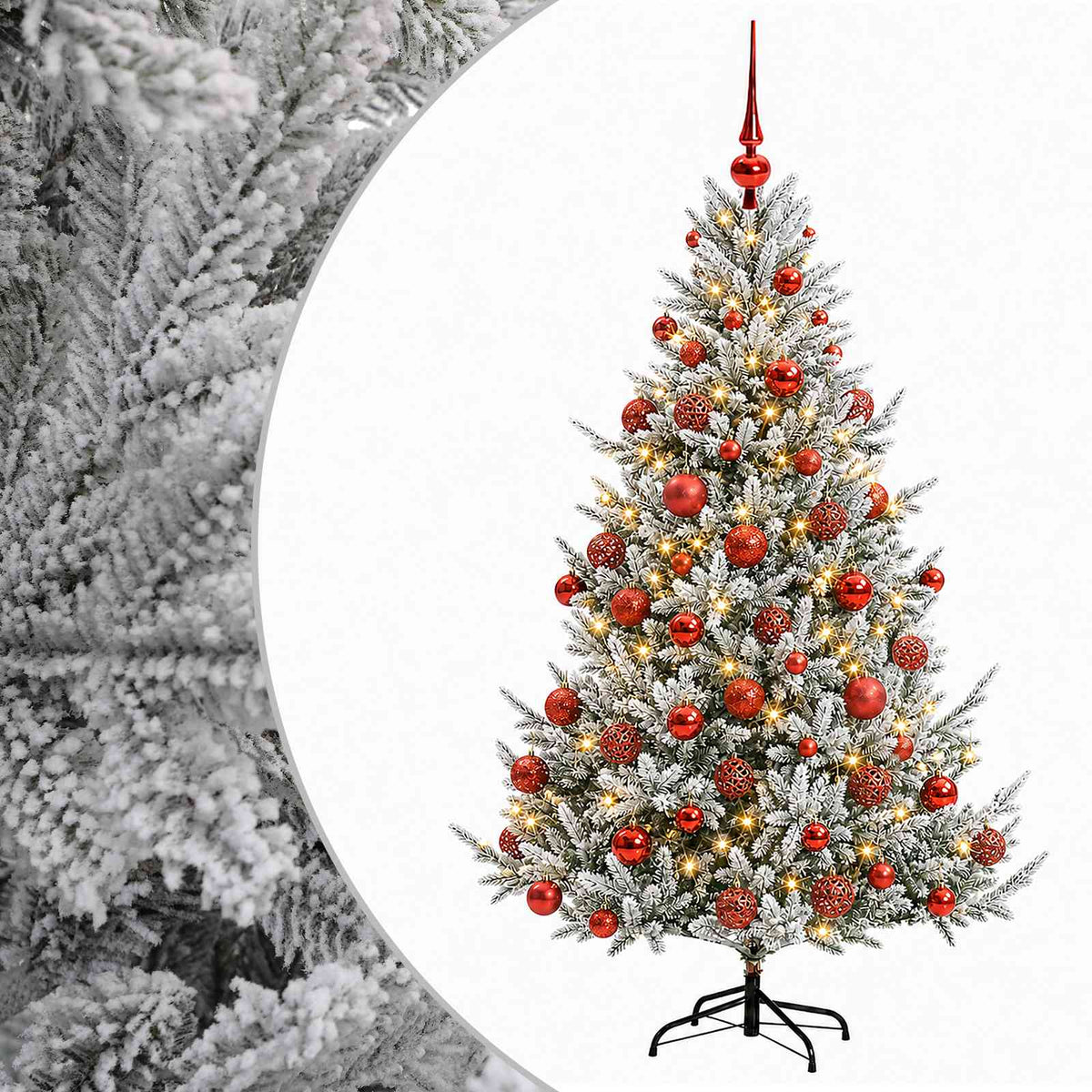 Dirbtinė kalėdinė eglutė su rutuliuku 210 cm 300 LED
