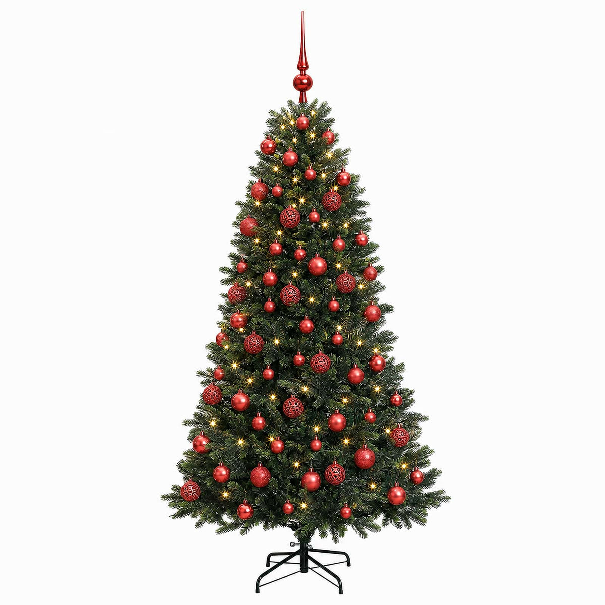Dirbtinė Kalėdų eglutė su burbulais 180 cm 300 LED Šilta balta