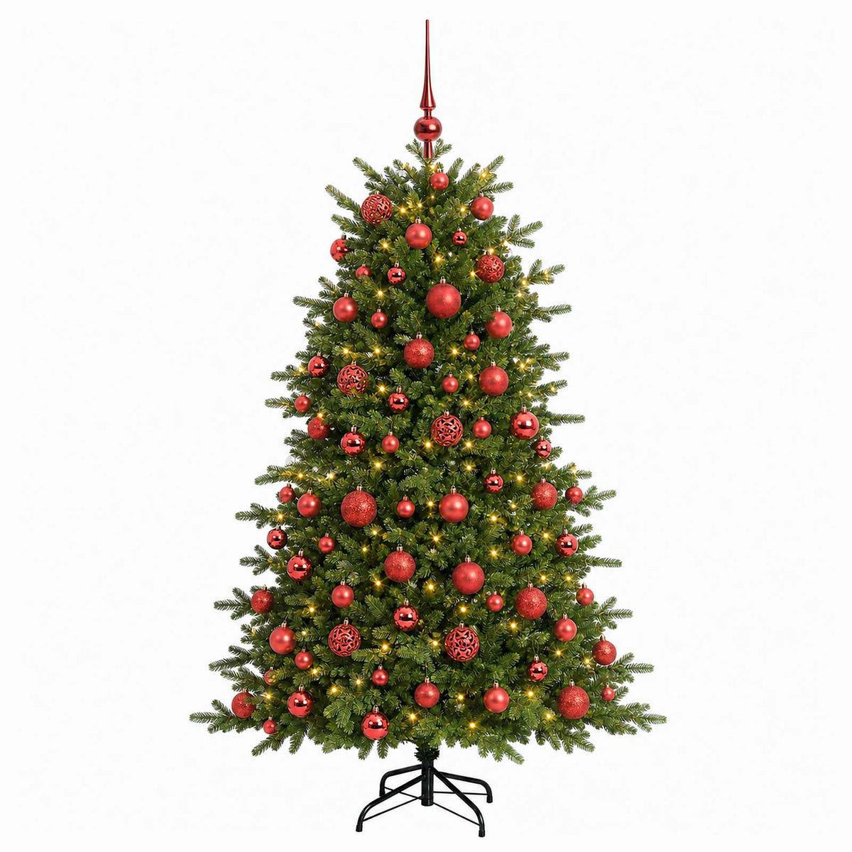 Dirbtinė kalėdinė eglutė su rutuliuku 180 cm 300 LED