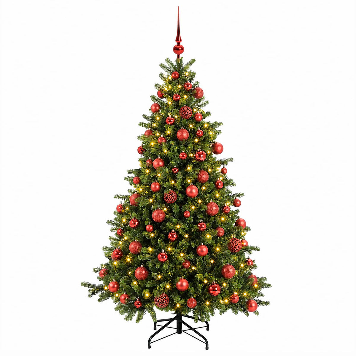 Dirbtinė kalėdinė eglutė su rutuliuku 210 cm 300 LED