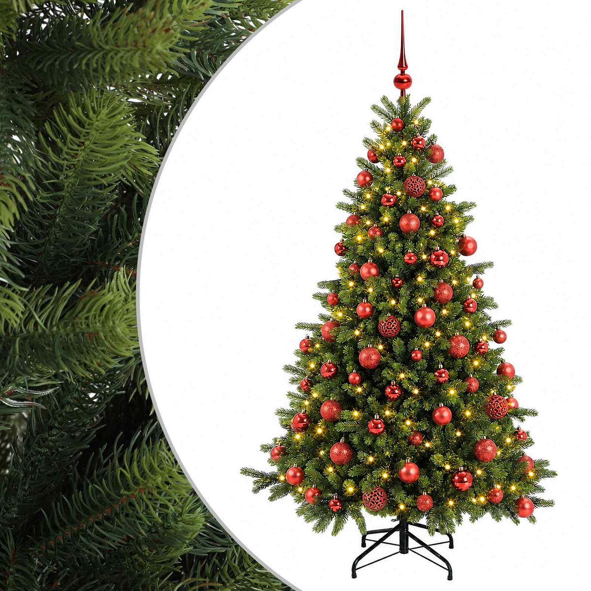 Dirbtinė kalėdinė eglutė su rutuliuku 240 cm 300 LED
