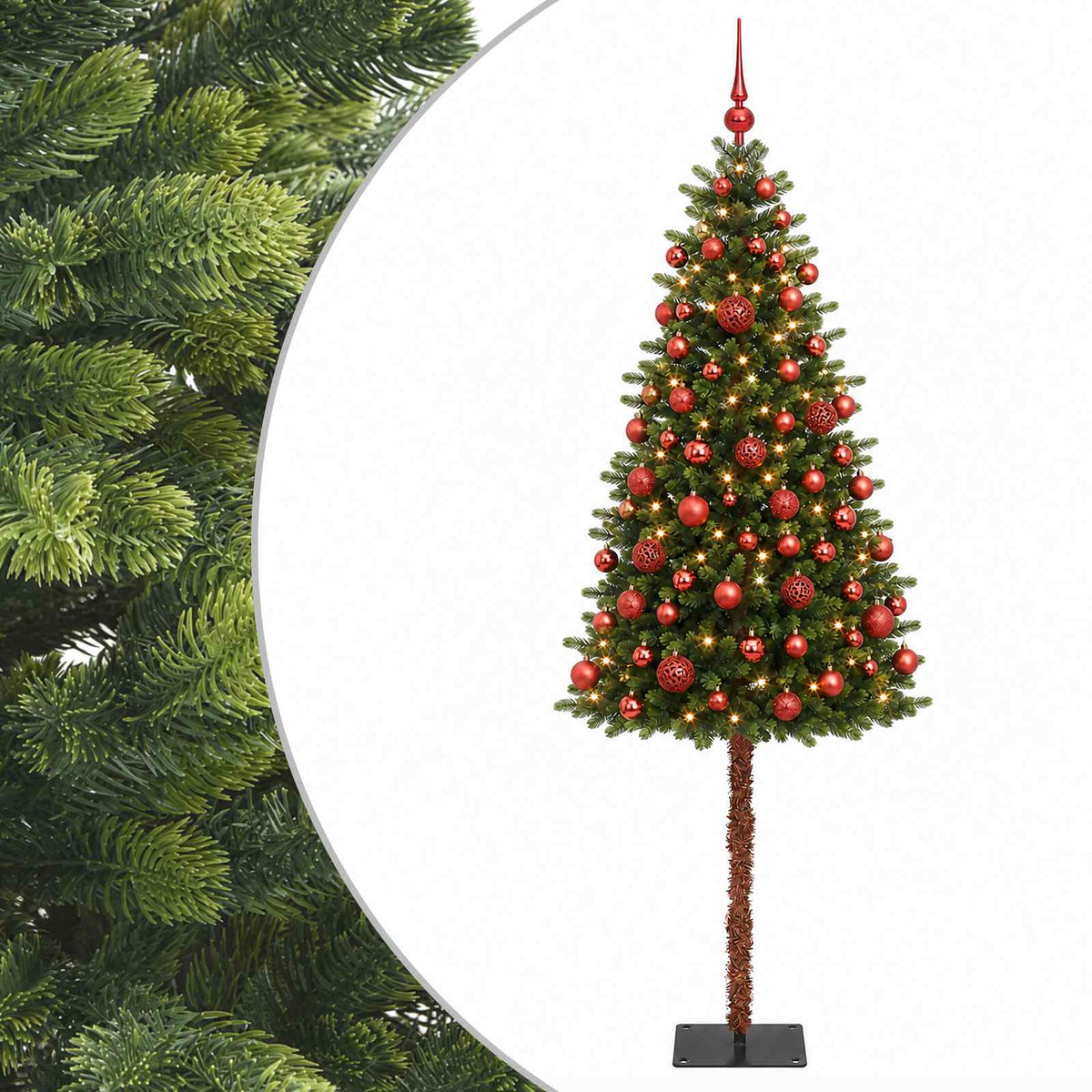 Dirbtinė Kalėdų eglutė su burbulais 180 cm 300 LED Šilta balta