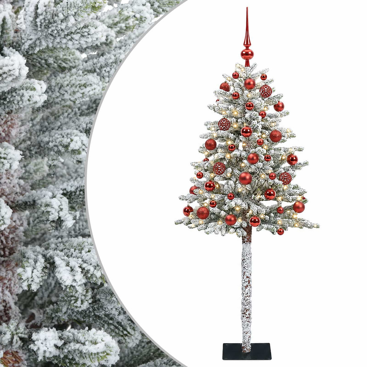 Dirbtinė Kalėdų eglutė su burbulais 180 cm 300 LED Šilta balta