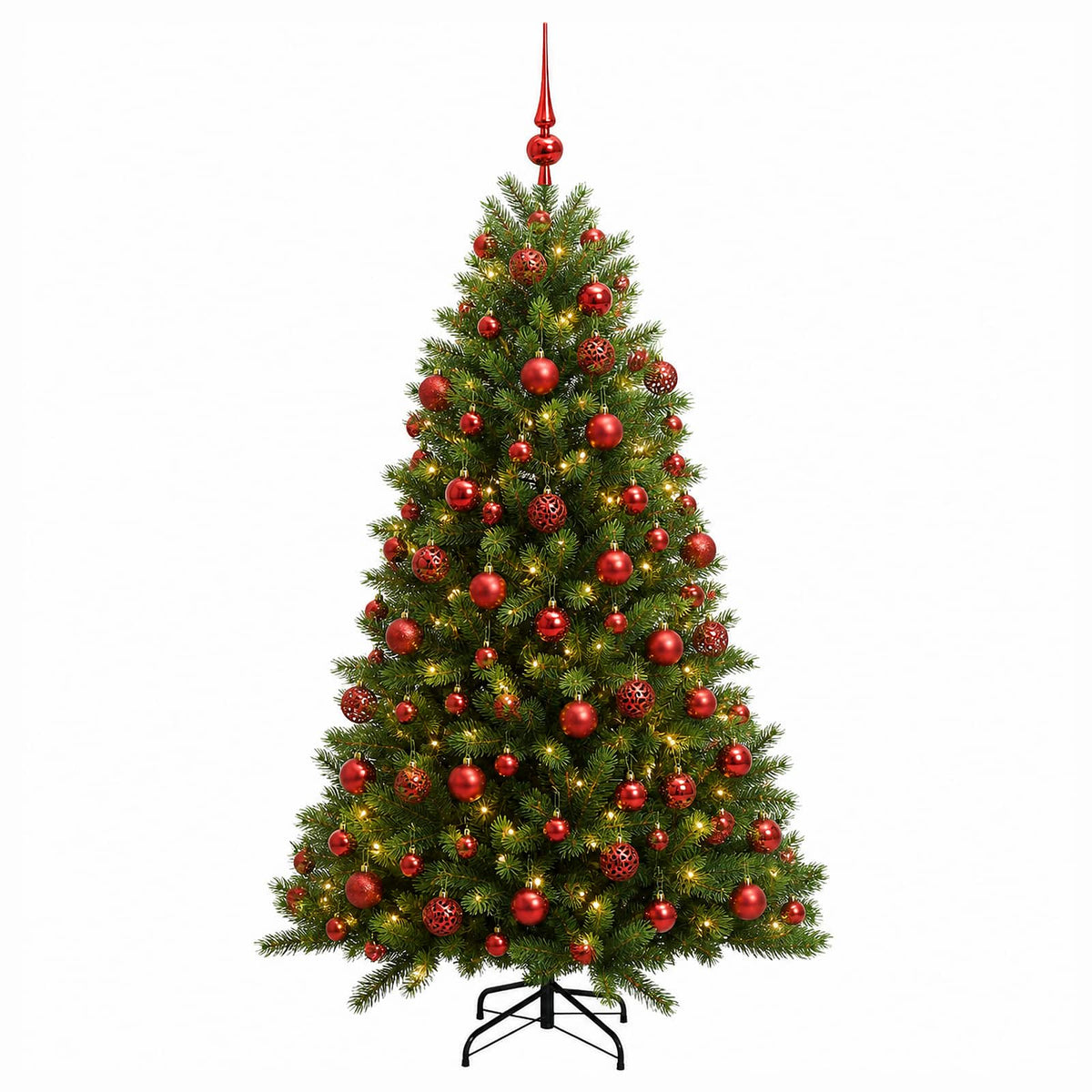 Dirbtinė Kalėdų eglutė su burbulais 180 cm 300 LED Šilta balta