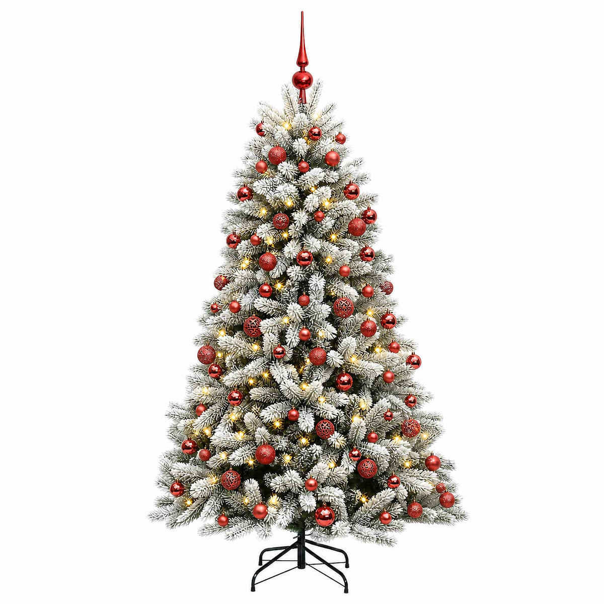 Dirbtinė Kalėdų eglutė su burbulais 210 cm 300 LED Šilta balta