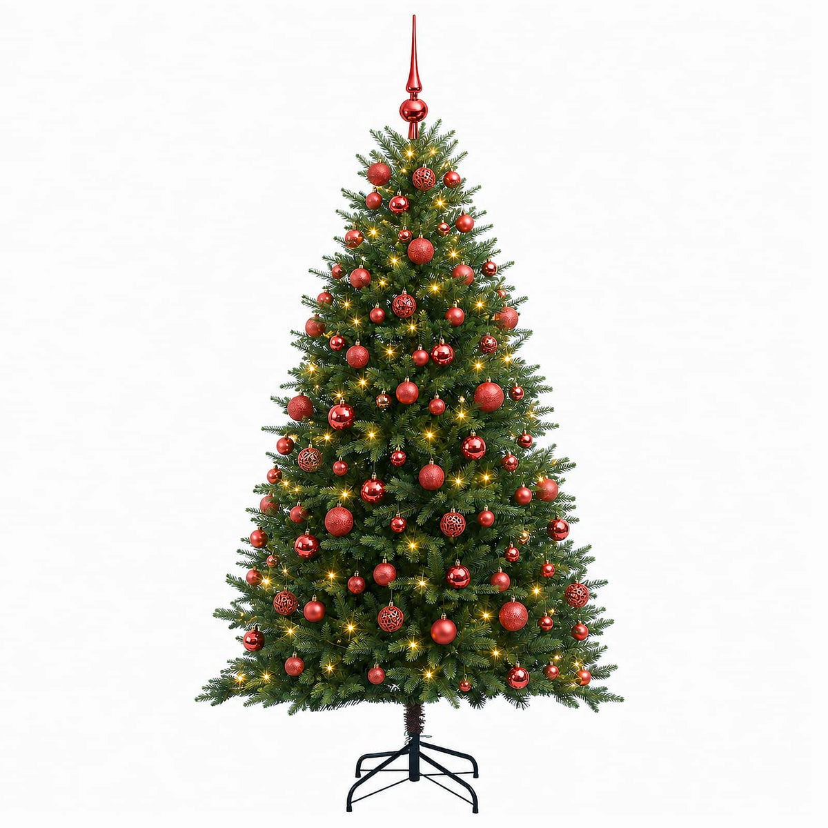 Dirbtinė Kalėdų eglutė su burbulais 240 cm 300 LED Šilta balta