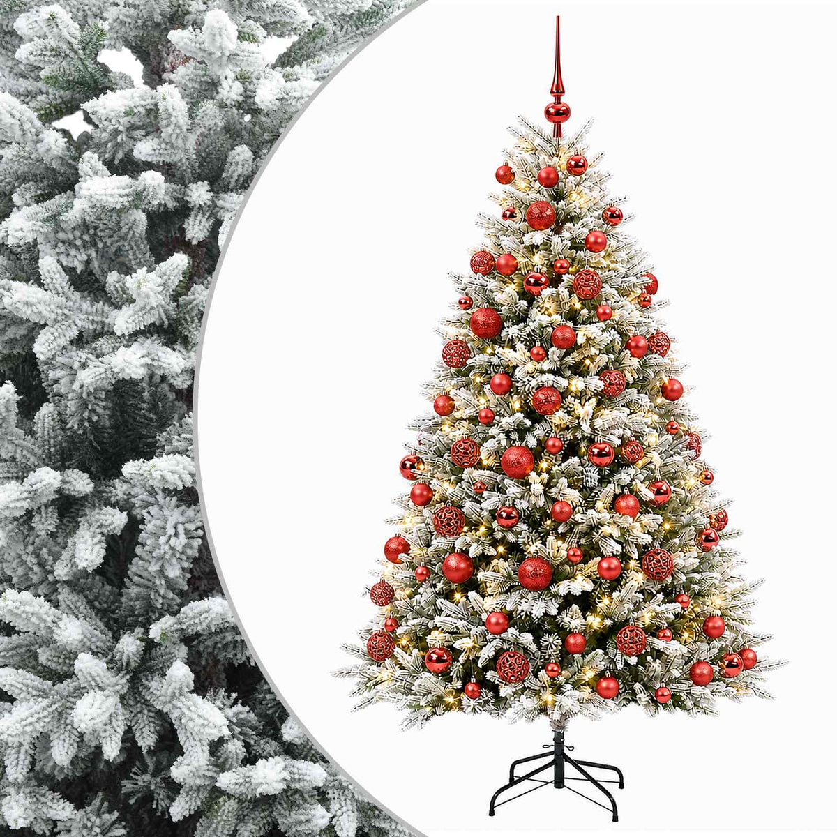 Dirbtinė Kalėdų eglutė su burbulais 240 cm 300 LED Šilta balta