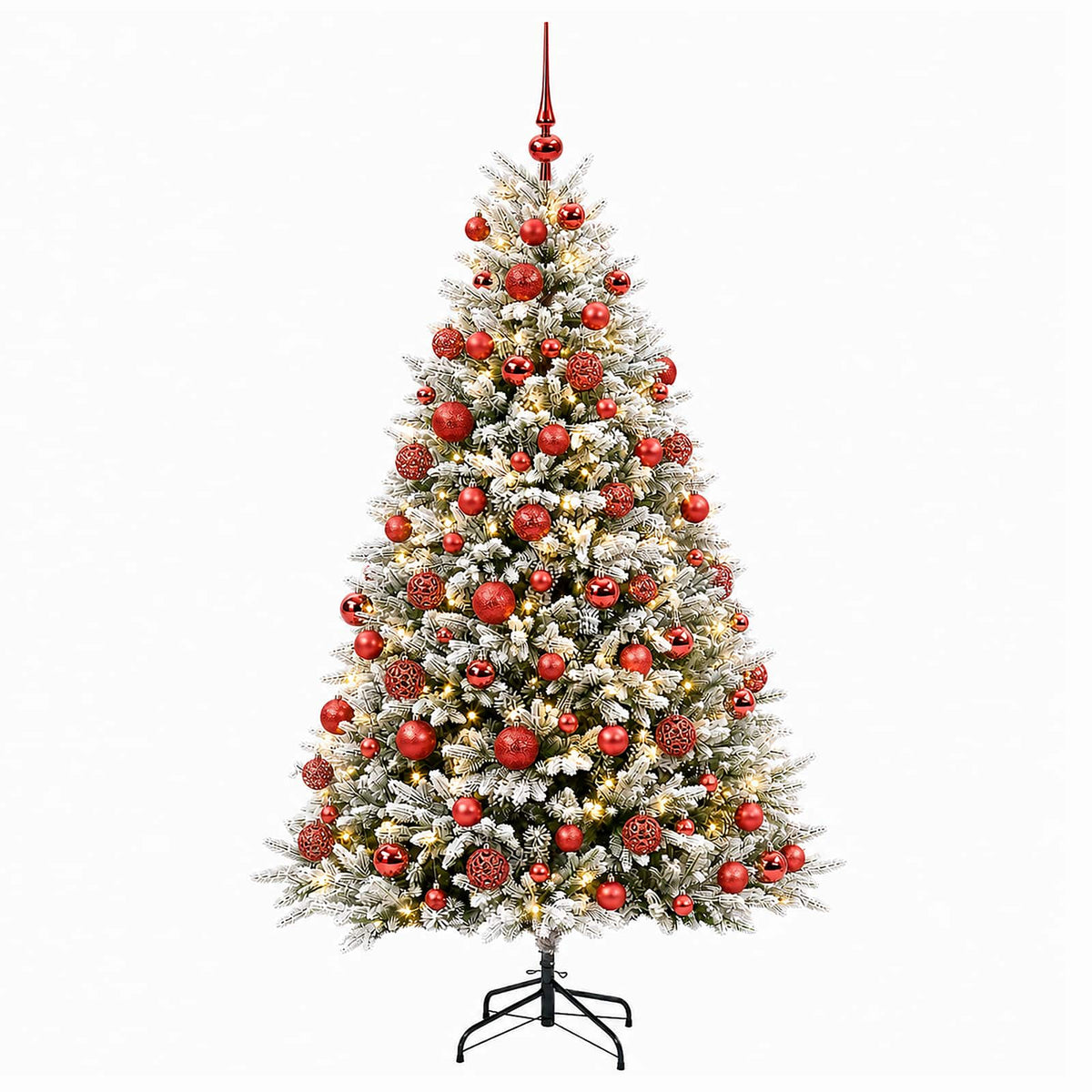 Dirbtinė Kalėdų eglutė su burbulais 240 cm 300 LED Šilta balta