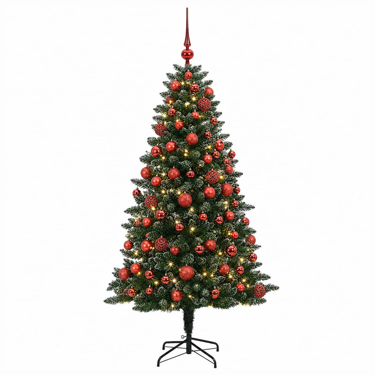 Dirbtinė Kalėdų eglutė su burbulais 180 cm 300 LED Šilta balta