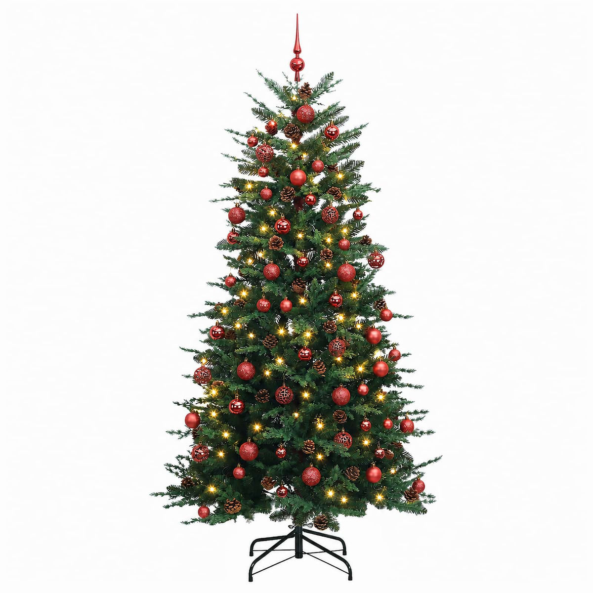 Dirbtinė Kalėdų eglutė su burbulais 210 cm 300 LED Šilta balta