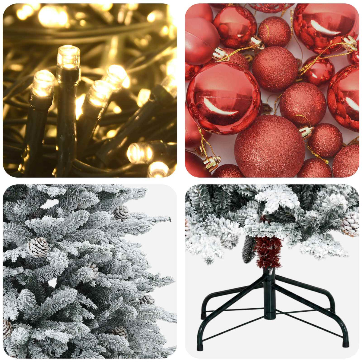 Dirbtinė kalėdinė eglutė su rutuliuku 210 cm 300 LED