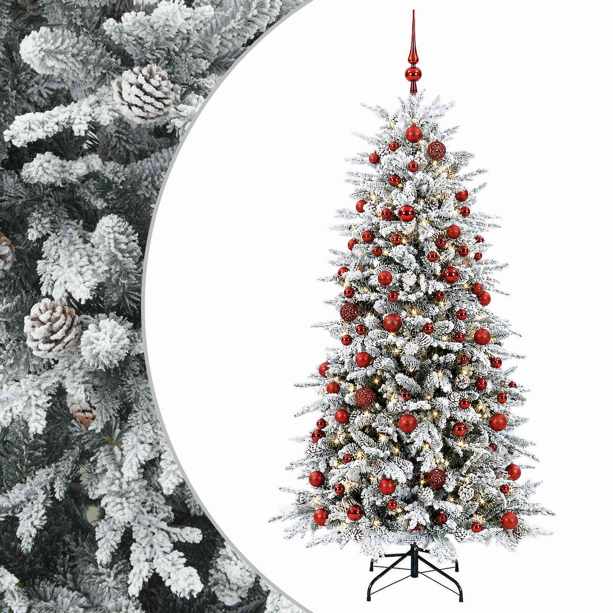 Dirbtinė kalėdinė eglutė su rutuliuku 210 cm 300 LED