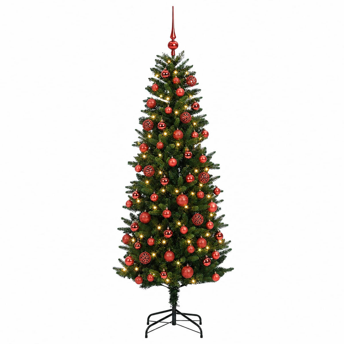 Dirbtinė Kalėdų eglutė su burbulais 210 cm 300 LED Šilta balta