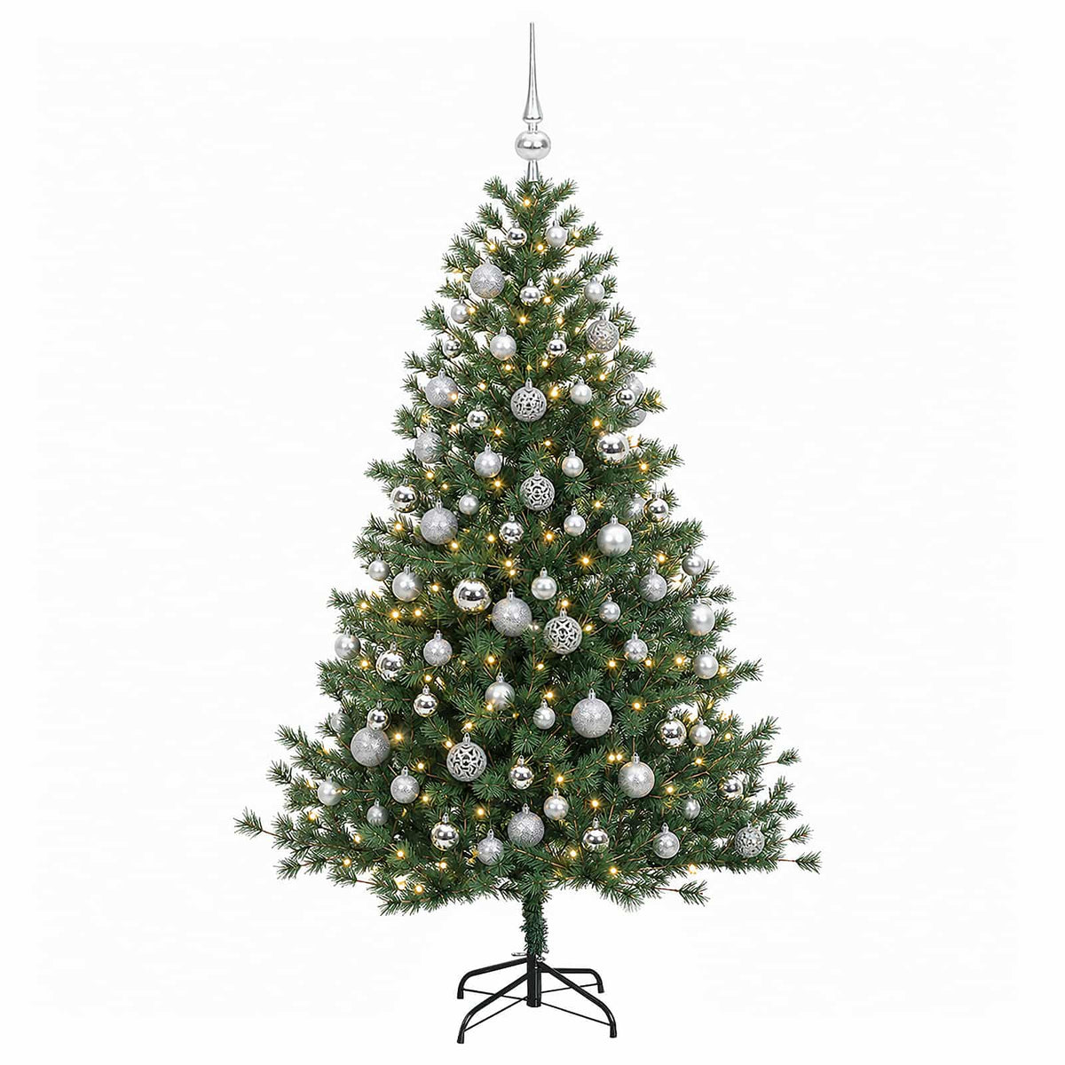 Dirbtinė kalėdinė eglutė su rutuliuku 210 cm 300 LED