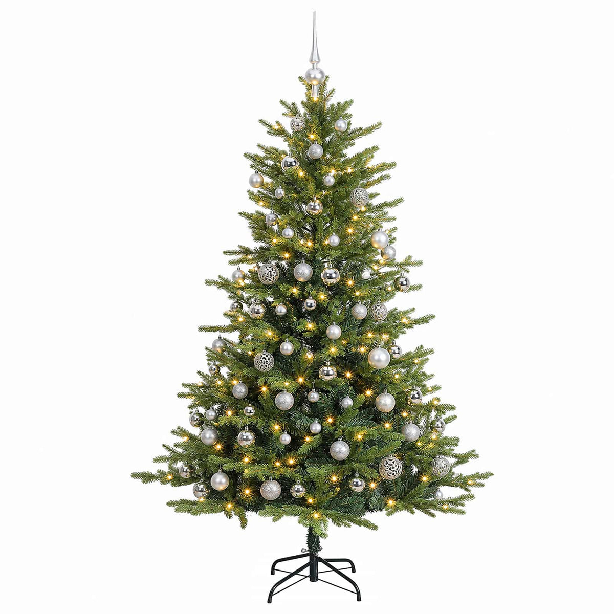 Dirbtinė kalėdinė eglutė su rutuliuku 210 cm 300 LED