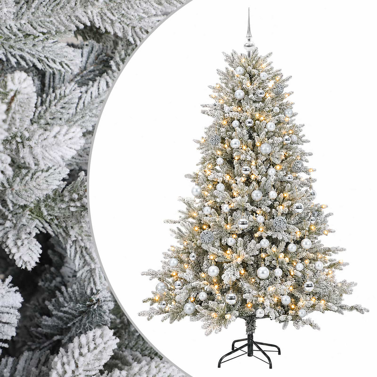 Dirbtinė kalėdinė eglutė su rutuliuku 180 cm 300 LED