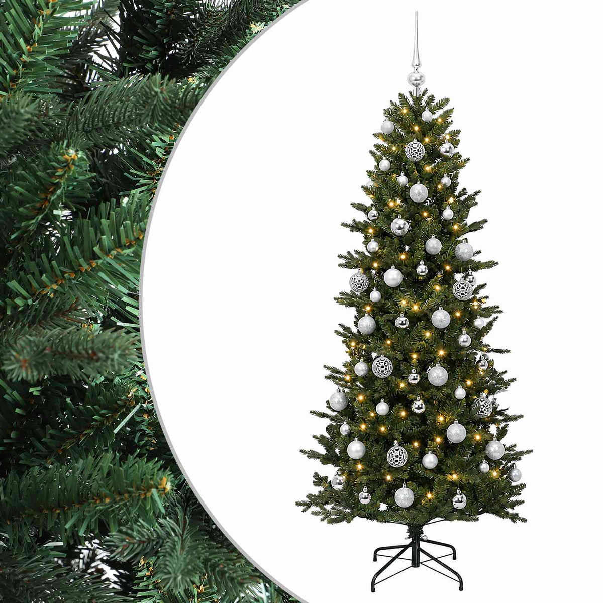 Dirbtinė kalėdinė eglutė su rutuliuku 240 cm 300 LED