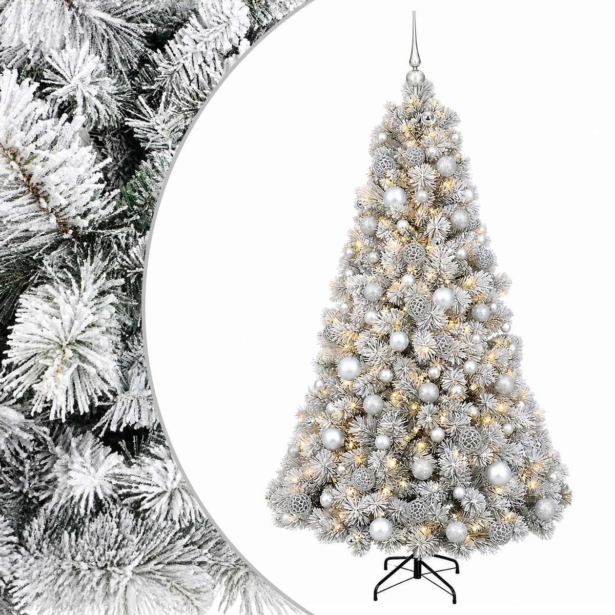 Dirbtinė kalėdinė eglutė su rutuliuku 210 cm 300 LED