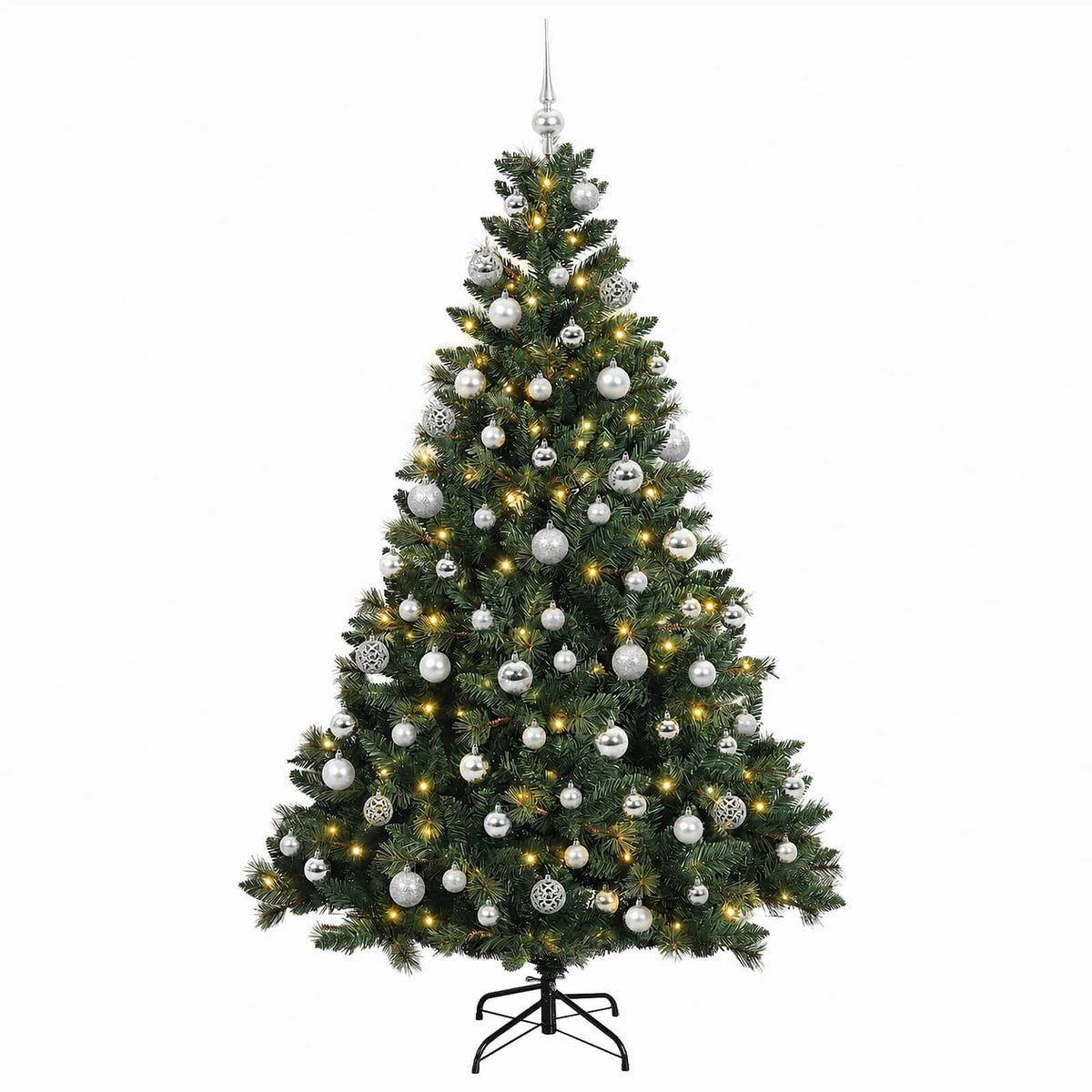 Dirbtinė Kalėdų eglutė su burbulais 210 cm 300 LED Šilta balta