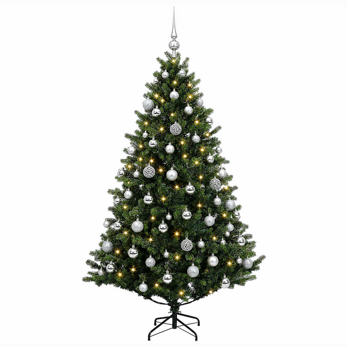Dirbtinė Kalėdų eglutė su burbulais 240 cm 300 LED Šilta balta