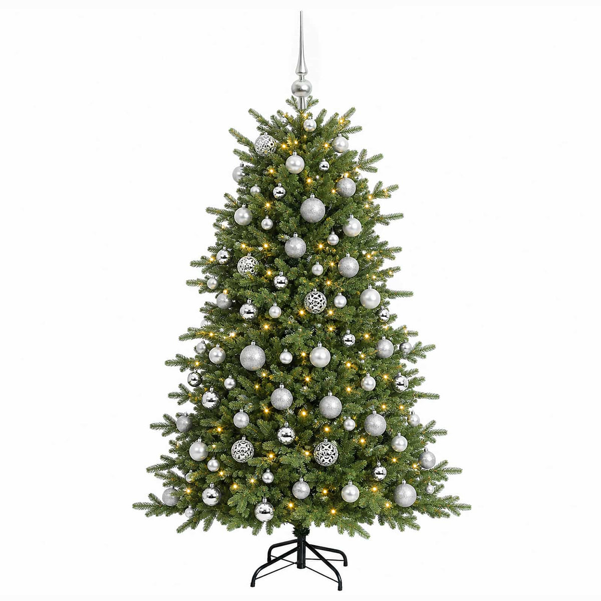 Dirbtinė kalėdinė eglutė su rutuliuku 210 cm 300 LED