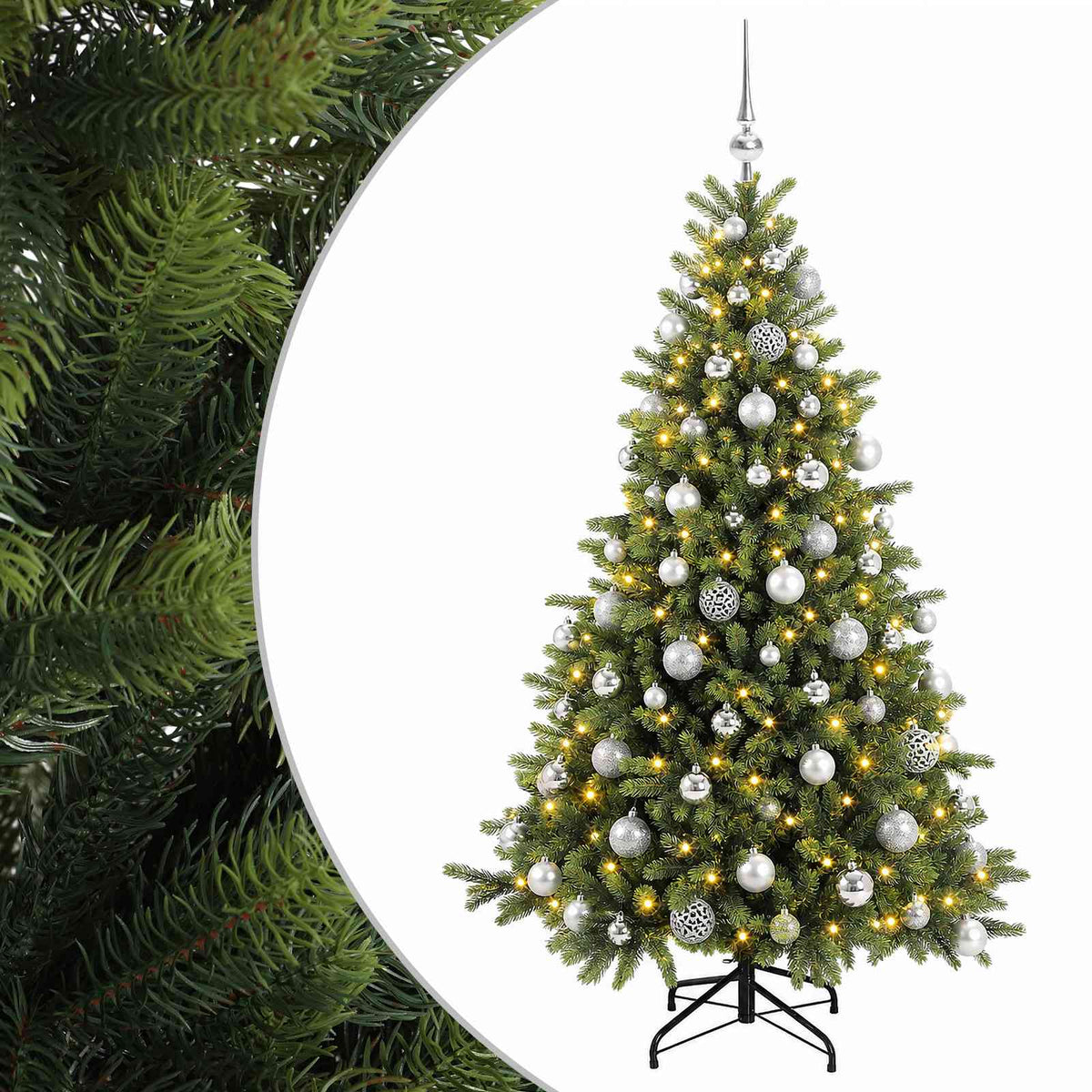 Dirbtinė kalėdinė eglutė su rutuliuku 240 cm 300 LED