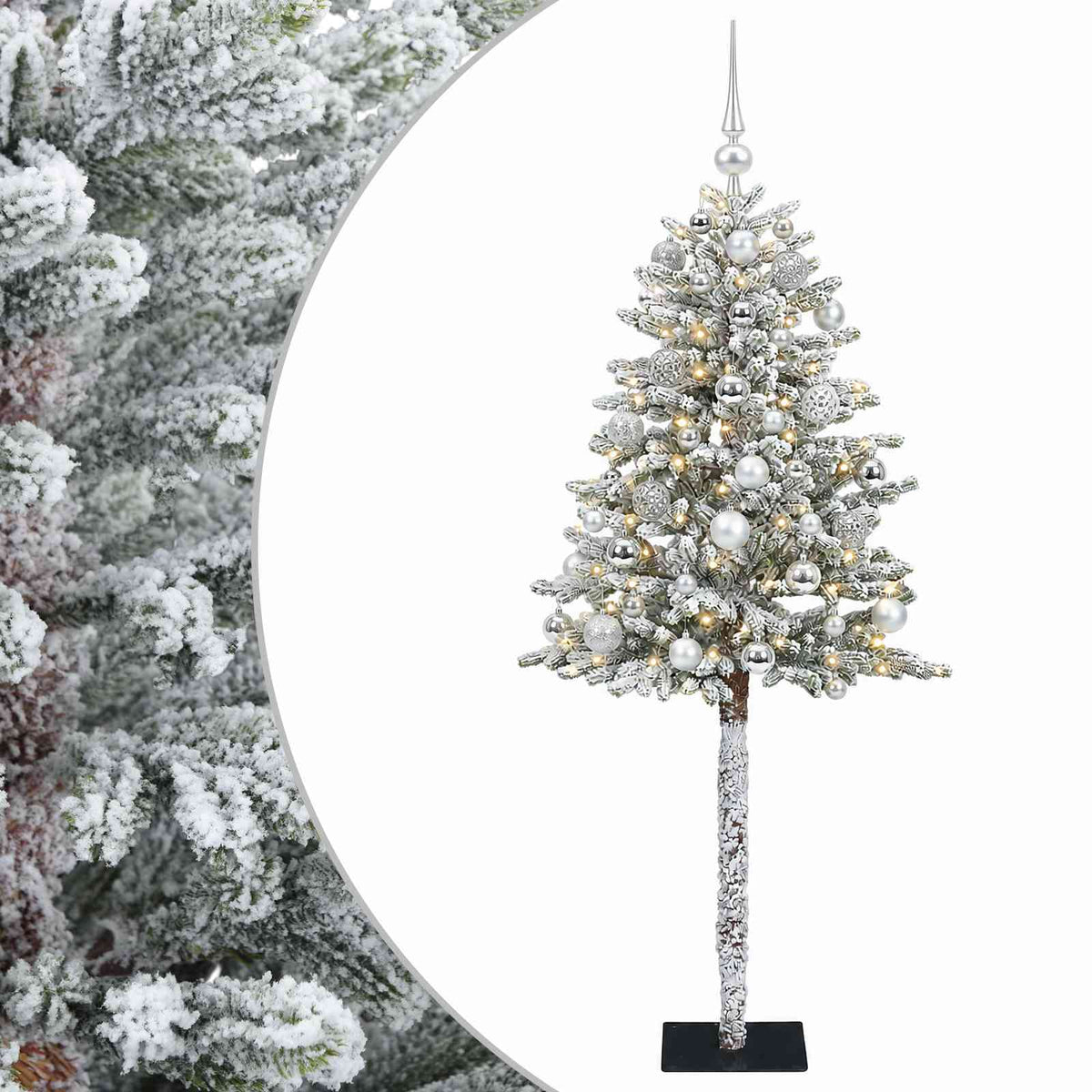 Dirbtinė Kalėdų eglutė su burbulais 180 cm 300 LED Šilta balta