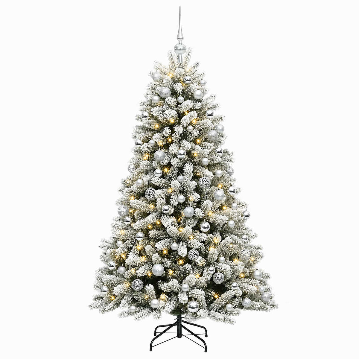 Dirbtinė Kalėdų eglutė su burbulais 240 cm 300 LED Šilta balta