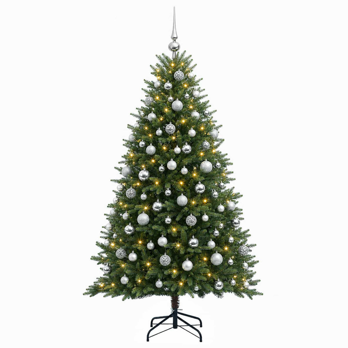 Dirbtinė Kalėdų eglutė su burbulais 240 cm 300 LED Šilta balta