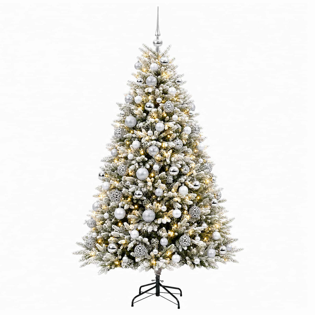 Dirbtinė Kalėdų eglutė su burbulais 240 cm 300 LED Šilta balta