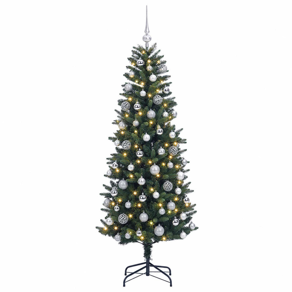 Dirbtinė Kalėdų eglutė su burbulais 240 cm 300 LED Šilta balta