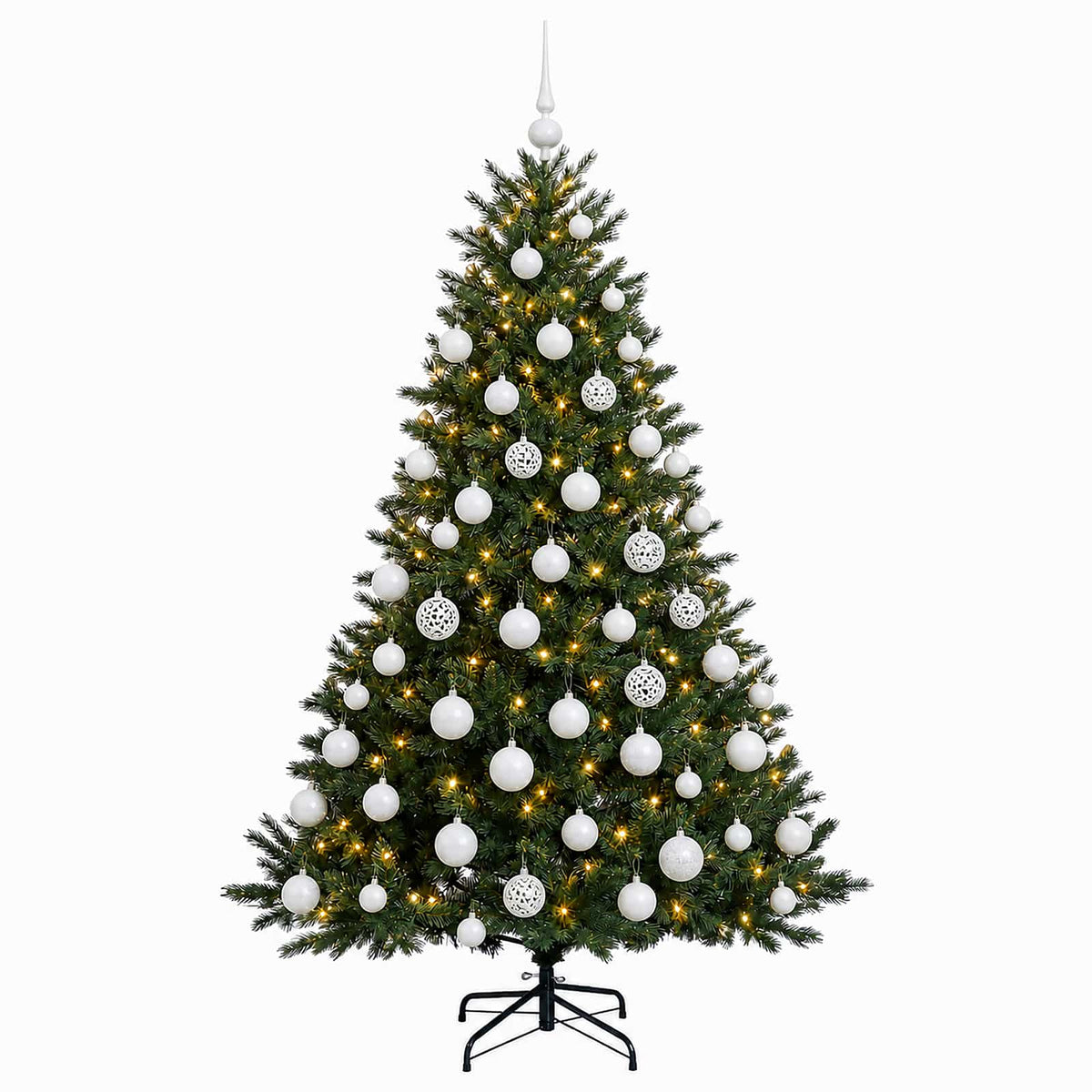 Dirbtinė kalėdinė eglutė su rutuliuku 180 cm 300 LED