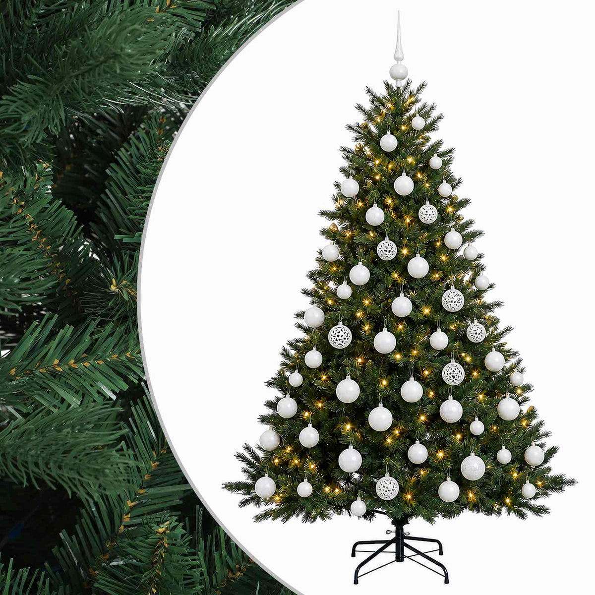 Dirbtinė kalėdinė eglutė su rutuliuku 240 cm 300 LED
