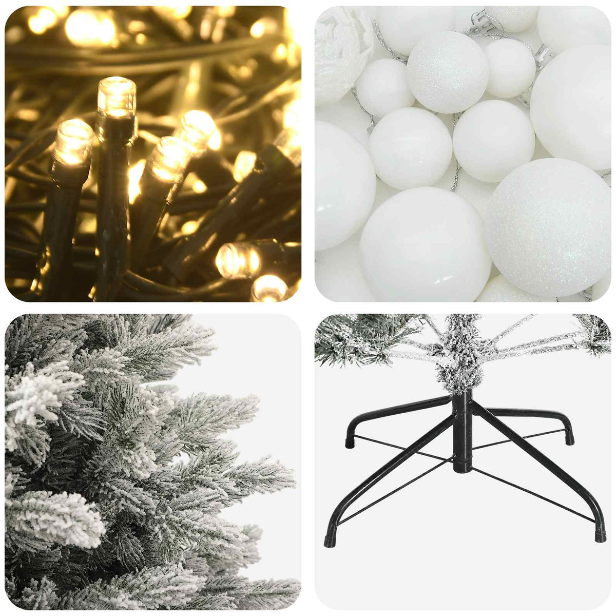 Dirbtinė kalėdinė eglutė su rutuliuku 240 cm 300 LED