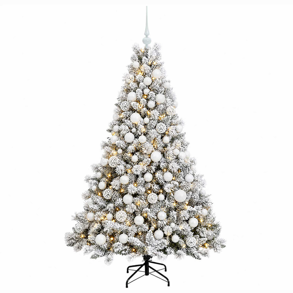 Dirbtinė Kalėdų eglutė su burbulais 180 cm 300 LED Šilta balta