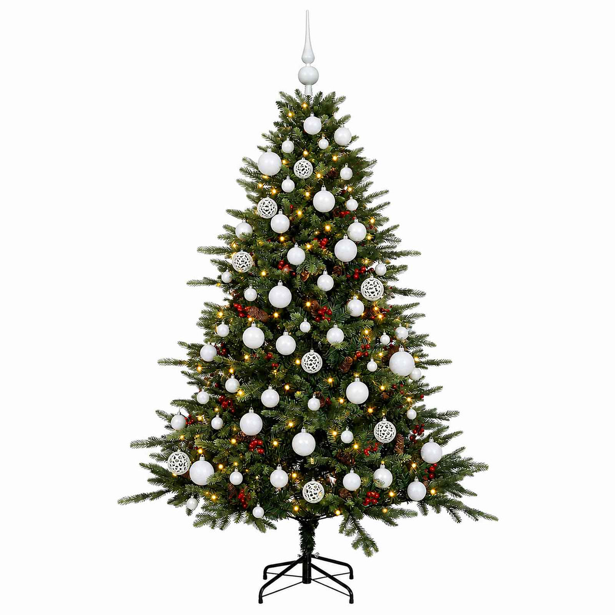 Dirbtinė kalėdinė eglutė su rutuliuku 210 cm 300 LED