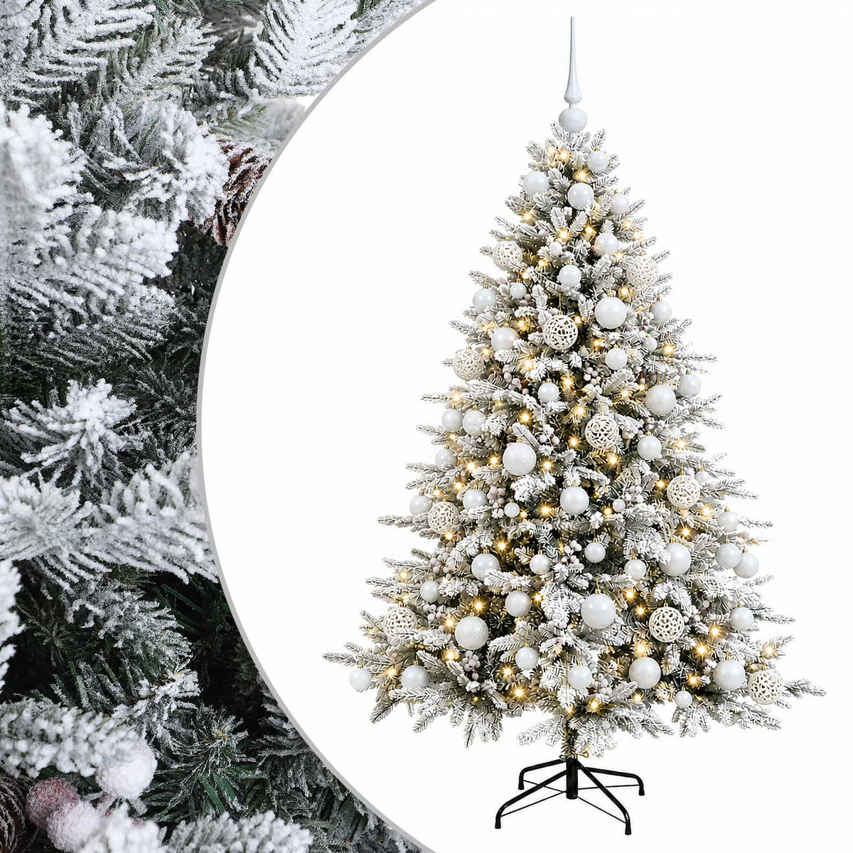 Dirbtinė kalėdinė eglutė su rutuliuku 210 cm 300 LED