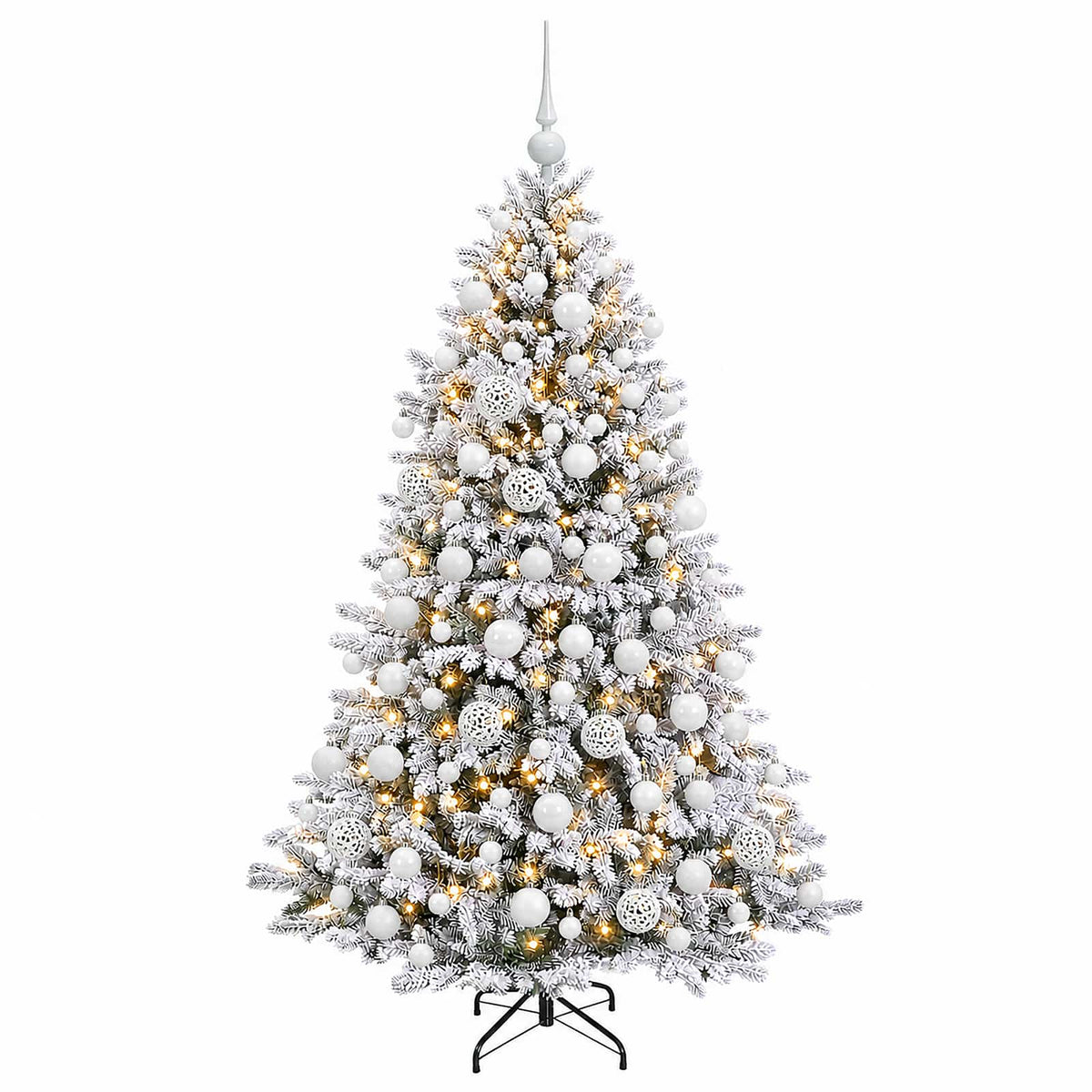 Dirbtinė Kalėdų eglutė su burbulais 180 cm 300 LED Šilta balta