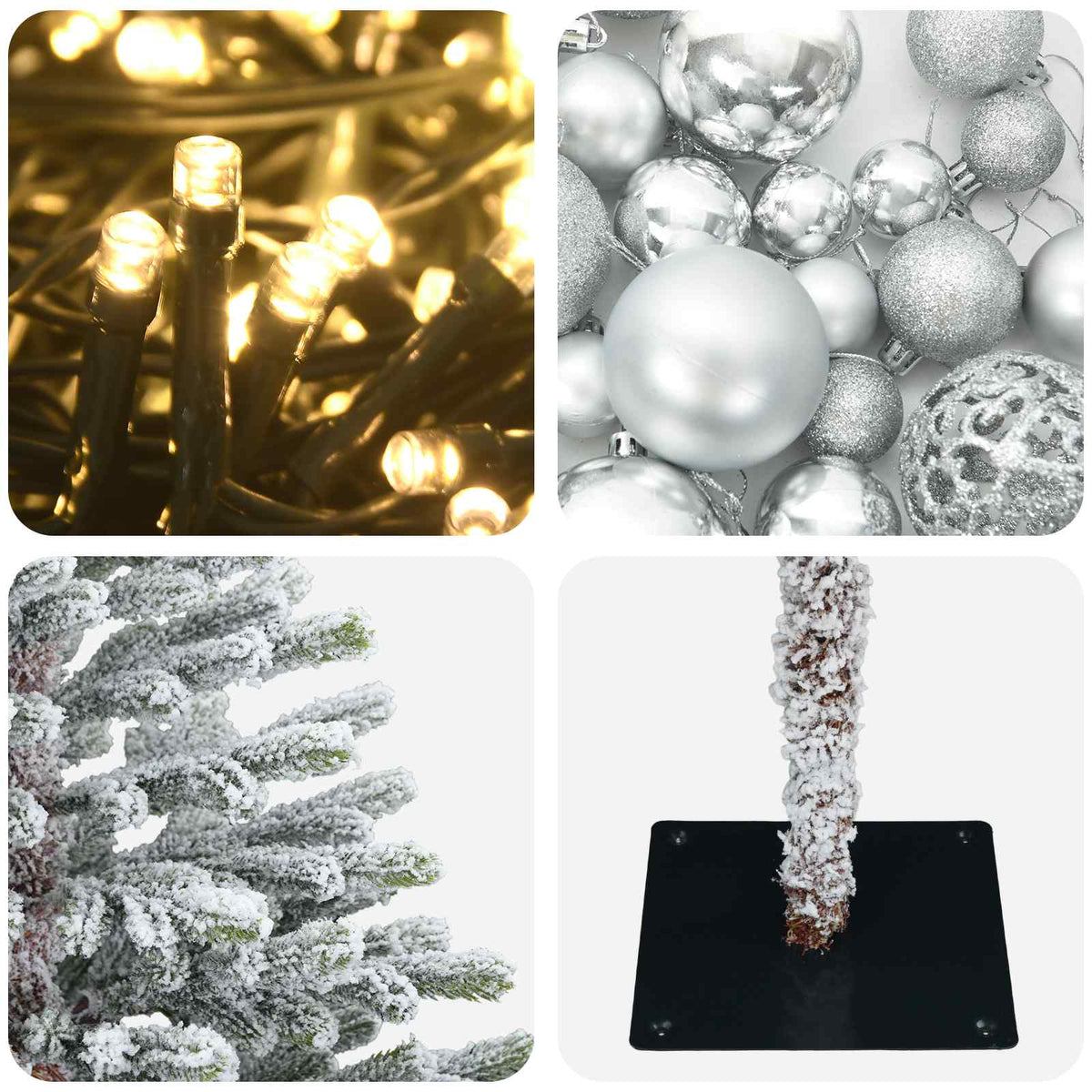 Dirbtinė kalėdinė eglutė su rutuliuku 180 cm 300 LED