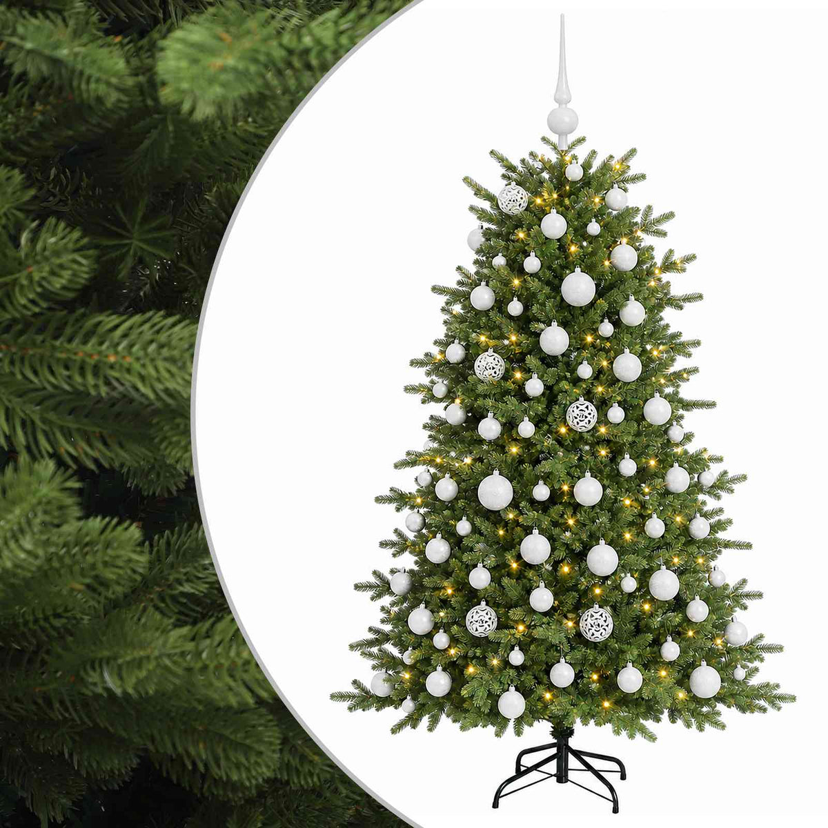 Dirbtinė kalėdinė eglutė su rutuliuku 210 cm 300 LED