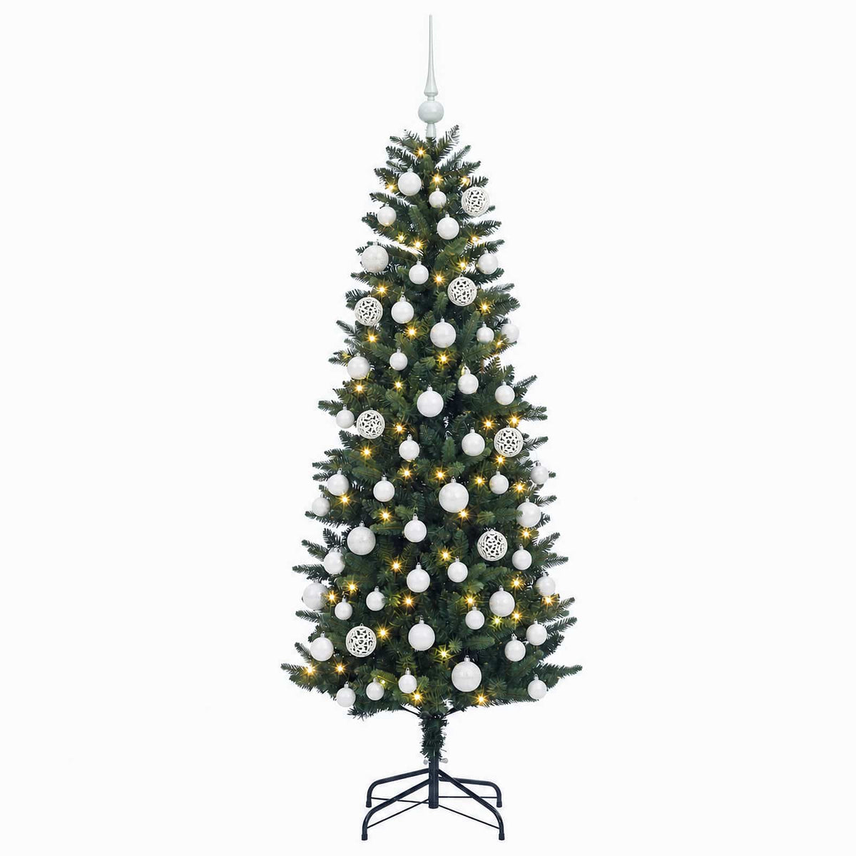 Dirbtinė Kalėdų eglutė su burbulais 180 cm 300 LED Šilta balta