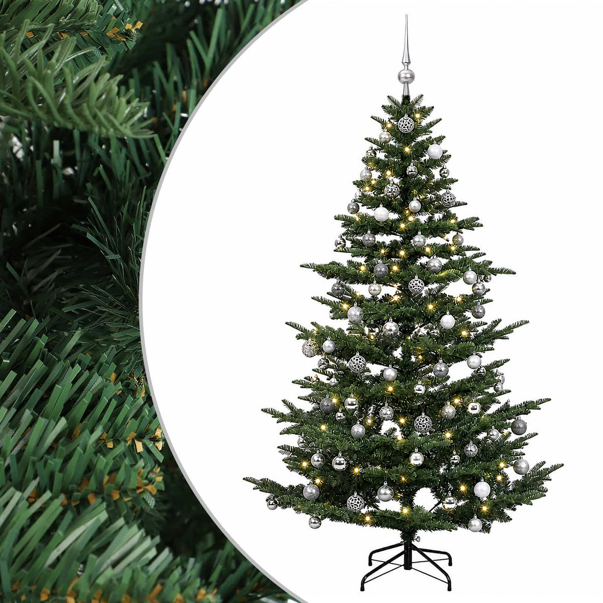 Dirbtinė kalėdinė eglutė su rutuliuku 210 cm 300 LED
