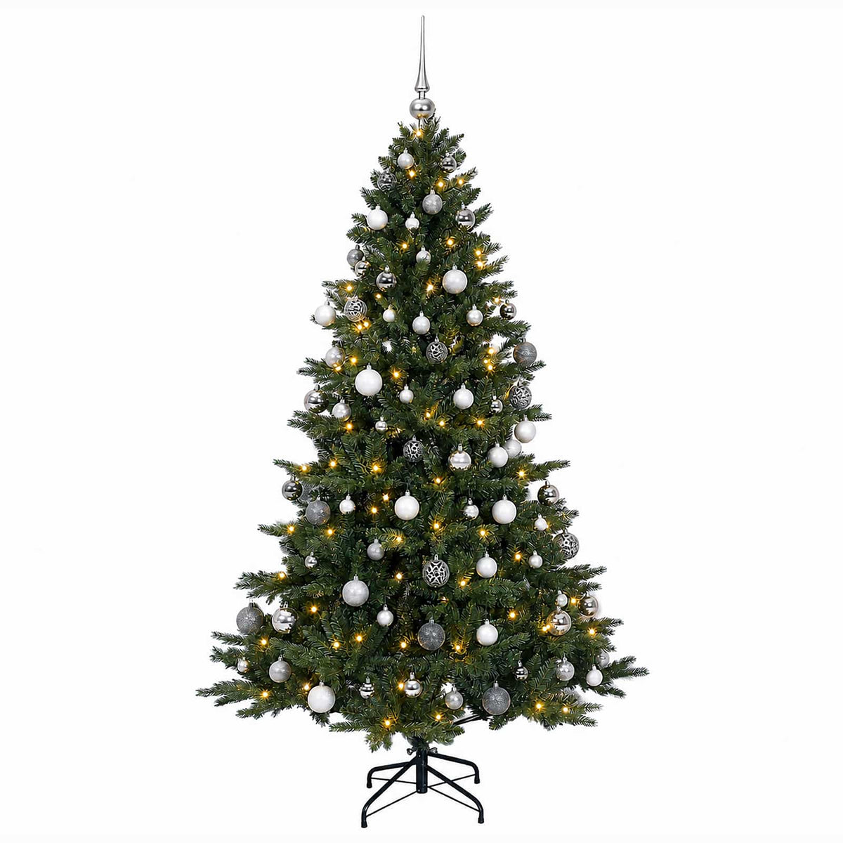 Dirbtinė kalėdinė eglutė su rutuliuku 180 cm 300 LED