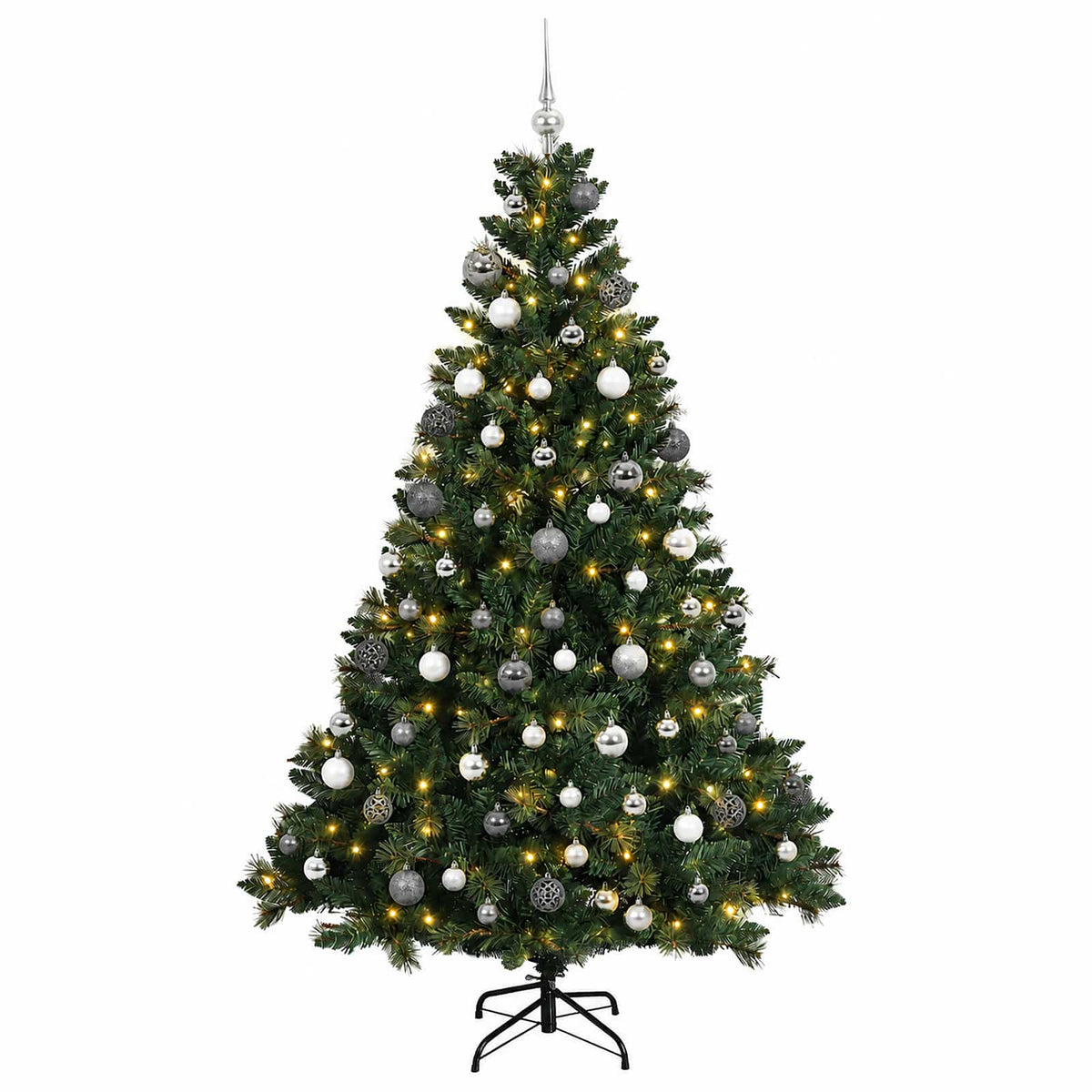 Dirbtinė Kalėdų eglutė su burbulais 210 cm 300 LED Šilta balta