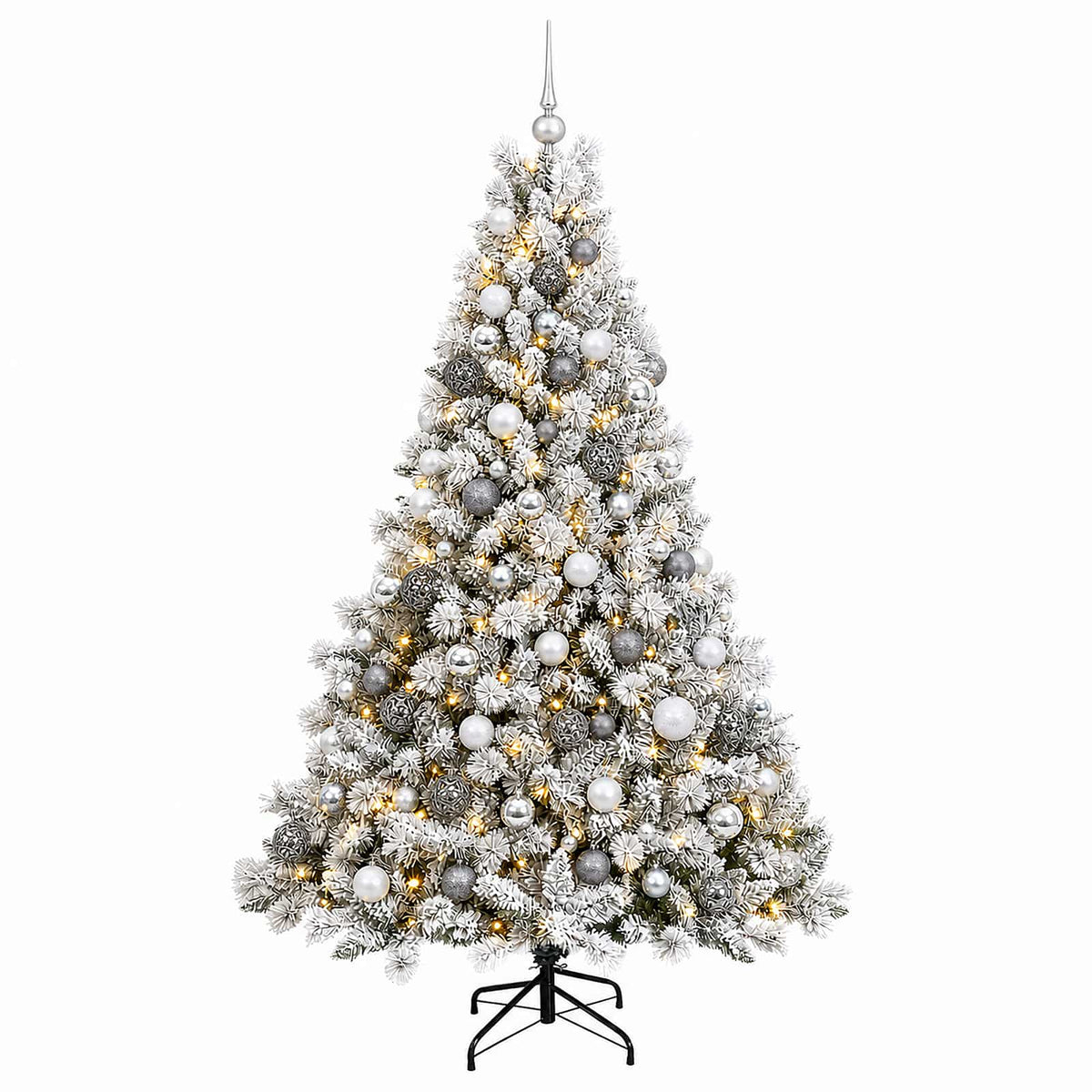 Dirbtinė Kalėdų eglutė su burbulais 210 cm 300 LED Šilta balta