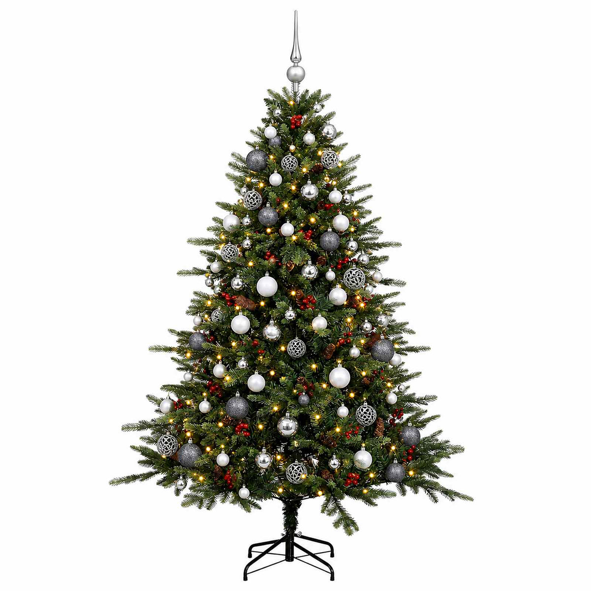 Dirbtinė kalėdinė eglutė su rutuliuku 210 cm 300 LED