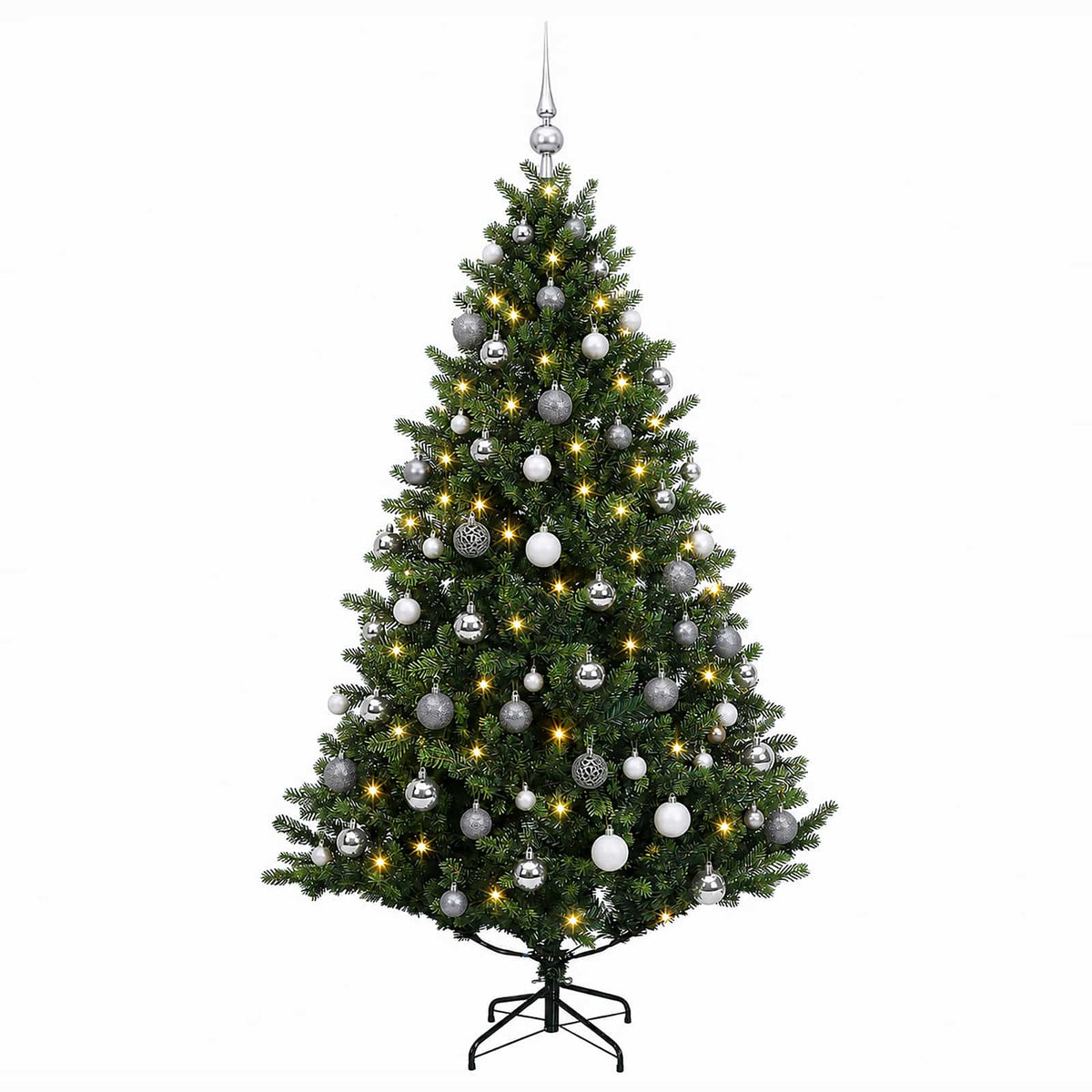 Dirbtinė Kalėdų eglutė su burbulais 210 cm 300 LED Šilta balta