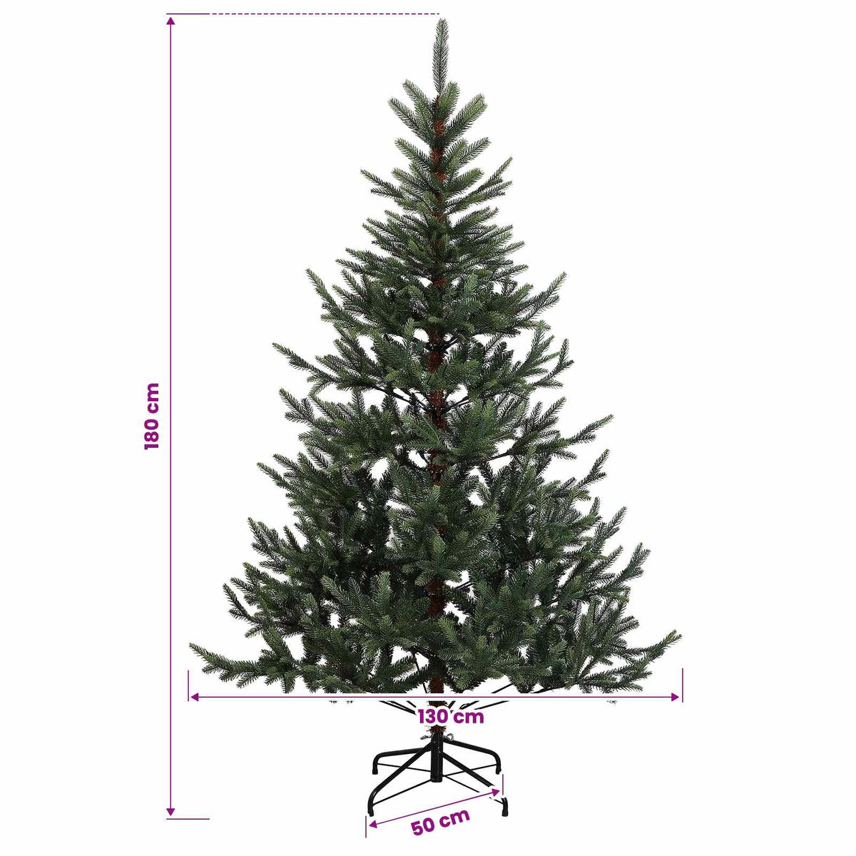 Dirbtinė kalėdinė eglutė su rutuliuku 180 cm 300 LED